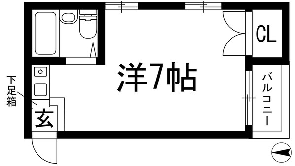 シャンブル石橋の物件間取画像